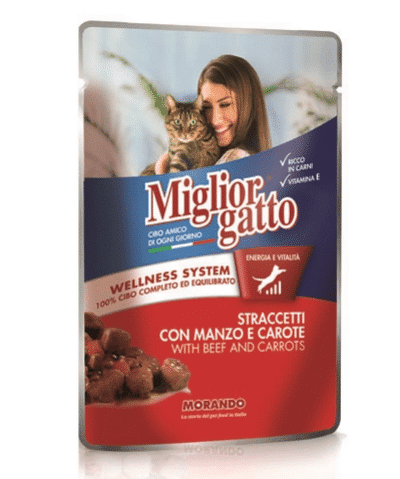 Miglior Gatto Cat Pouch Beef/Carrots 100