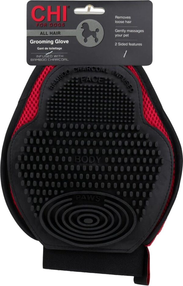Chi Wet/Dry Grooming Glove With Bamboo