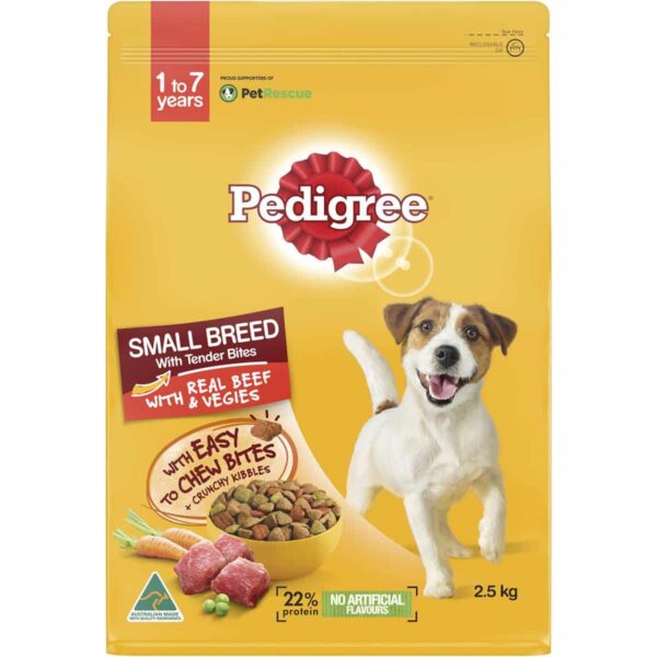 Pedigree Dog Dry Small Beef - 2Kgs