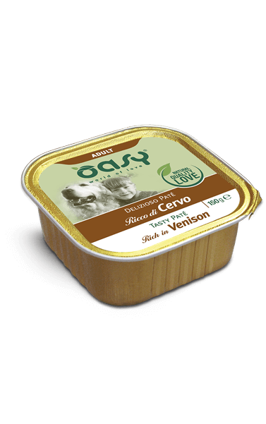 Oasy Dog Wet Deliz Pate Ad Deer 150Gr