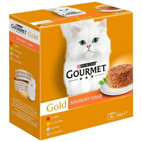 Gourmet Gold Sav. Cake Chick - 8 Pk