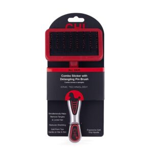 Chi Combo Slicker With Detangle Pin Brsh