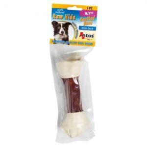 Raw Hide White + Duck Knotted Bone 6/7