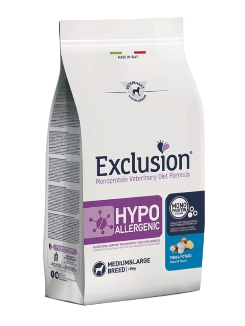Exclusion Hypo Fish Potato M/L 12Kg
