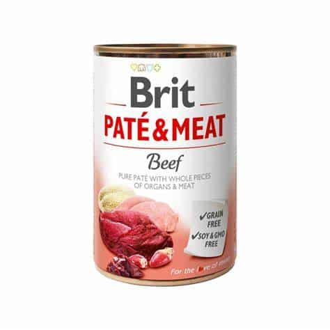 Brit Dog Tin Pate Beef 400Gr