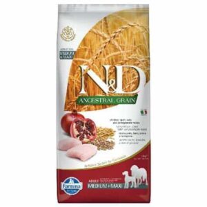 N&D Dog Dry Adult Med Max Chic Pom 12Kg