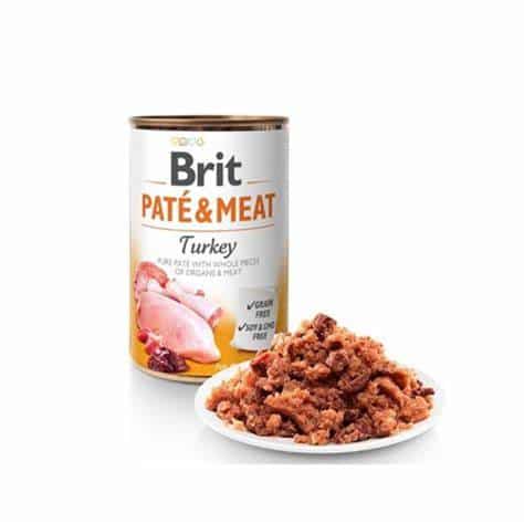 Brit Dog Tin Pate Turkey 400Gr