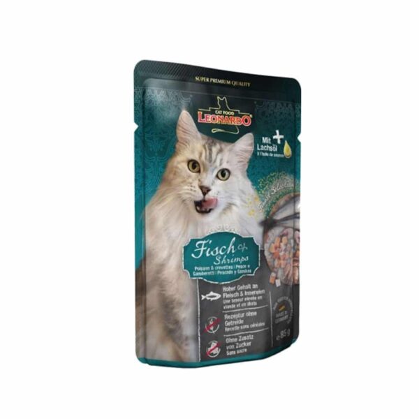 Leo Cat Pouches Fish Shrimp 85Gr