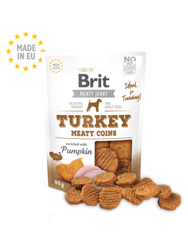 Brit Treats Jerky Turkey Coins 80 Gr