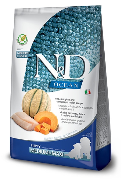 N&D Dog Dry Puppy Med Maxi Cod Pump 12Kg