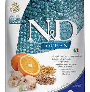 N & D Adult Dog Med Maxi Cod 12Kg