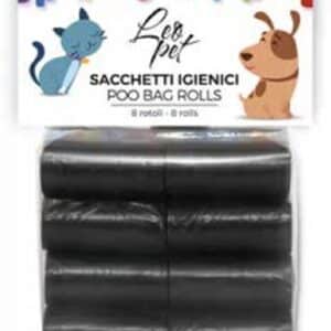 Leo Pet Poop Bags Black 8 X 20Pcs