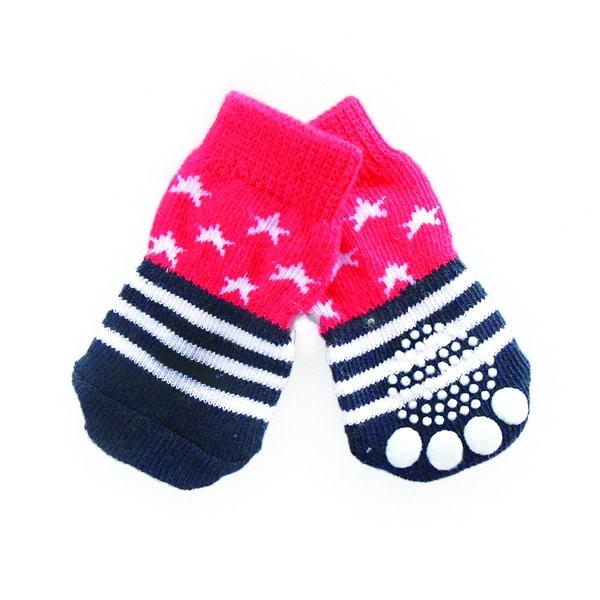 Leo Pet Socks Stars & Stripes Small