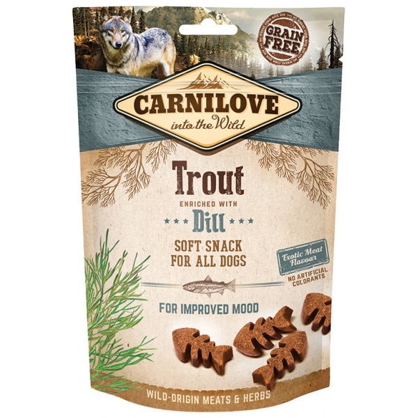 Carnilove Dog Soft Snack Trout Dill200 G