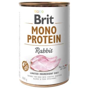 Brit Dog Wet Mono Rabbit 400G