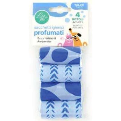 Lp Poo Bags Blue 4 Rolls X 15