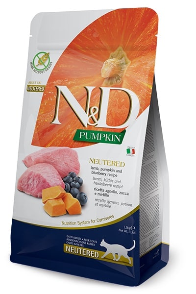 N&D Cat Lamb & Blueberry Neutered 1.5Kg