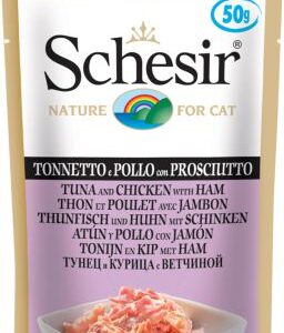 Schesir Cat Pouch Tuna/Chicken/Ham C577