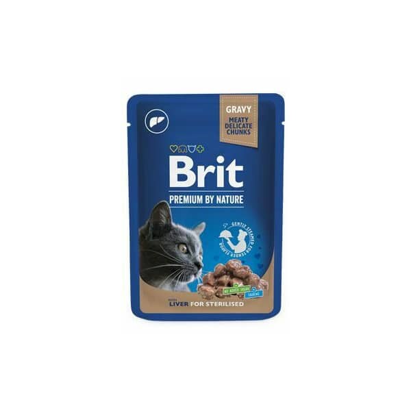 Brit Cat Wet Sterilized Liver Pouch 100G