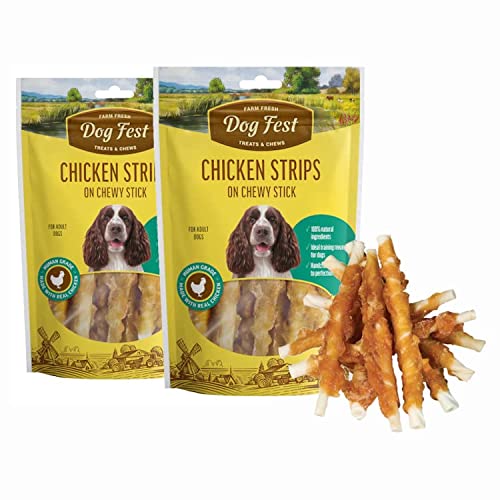 Rawhide Stick Twined By Chicken 90G X10