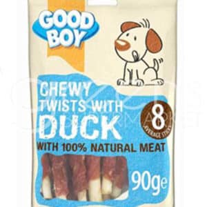 GBOY PAWSLEY CHEWY TWIST DUCK 100G