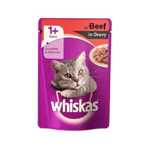 Whiskas Adult Pouch Beef X4 Packet