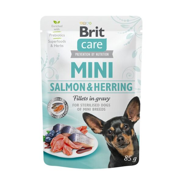 Brit Dog Wet Pouch Ster Salmon & Herring