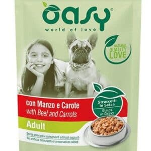 Oasy Dog Wet Beef Carrots 100G