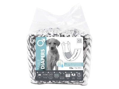 M-Pets Male Diapers Med
