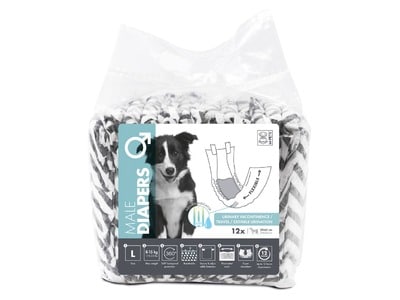 M-Pets Male Diapers Lrg