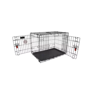WIRE DOG CRATE DOUBLE DOOR