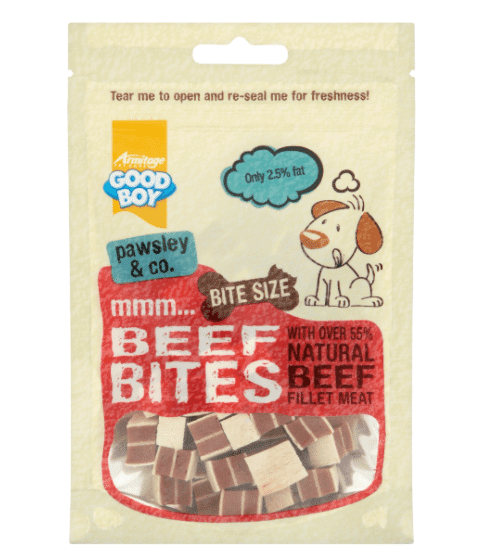 GBOY PAWSLEY BITES BEEF 100G