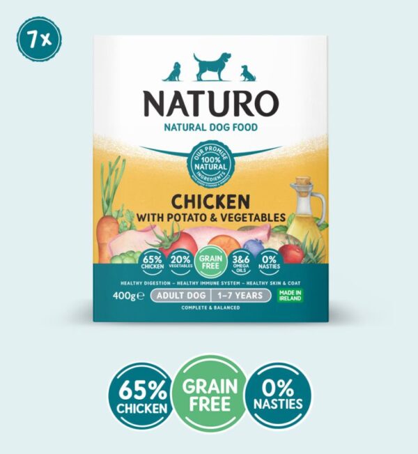 NATURO ADULT CHICKEN & POTATO 400G