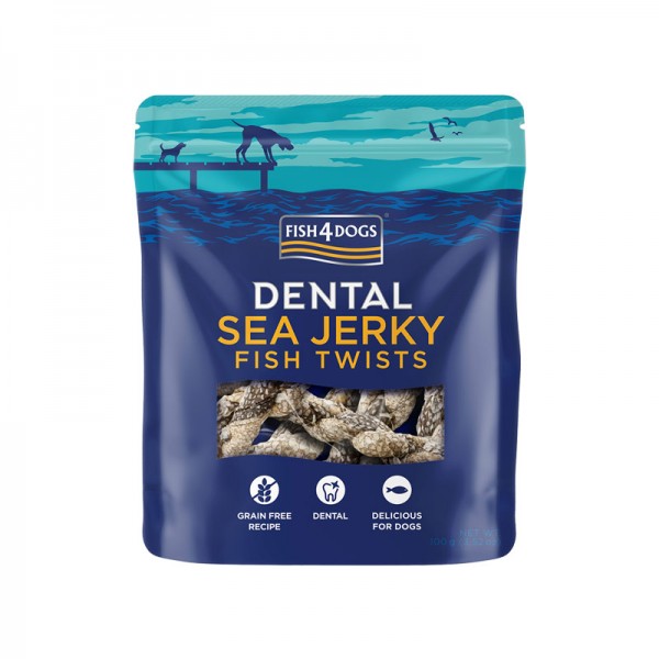 FISH4DOGS DENTAL JERK TWISTS 100GR