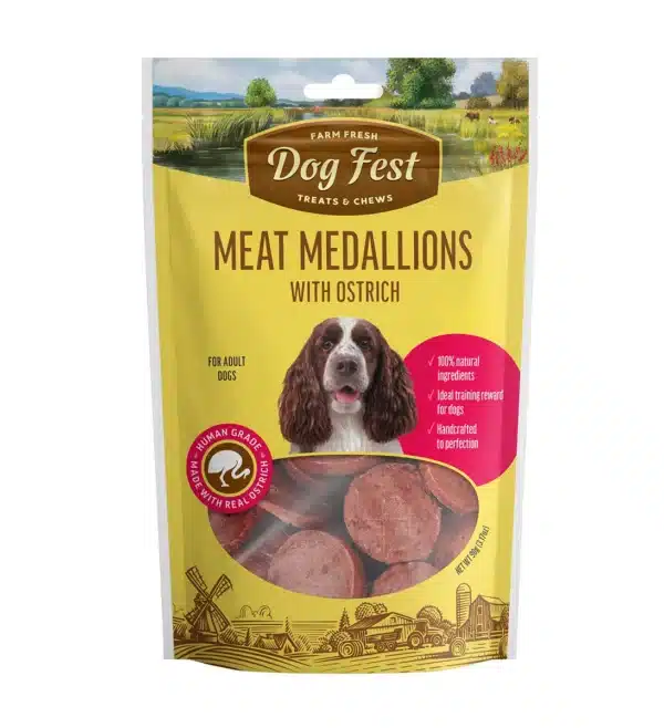 Medallions With Ostrich90G X10