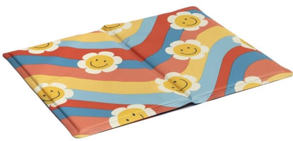 Leo Pet Cooling Mat Flowers 90X50
