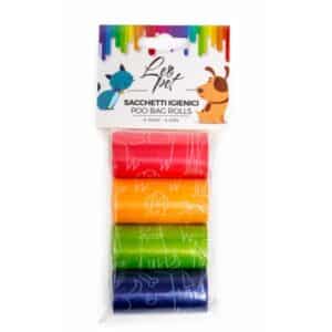 Leo Pet Poop Bags Coloured 4 X 20Pcs