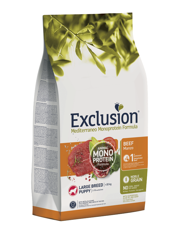 Exclusion Puppy Beef Large 12Kg